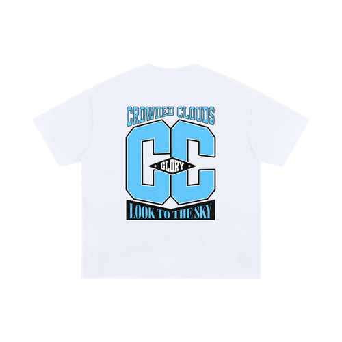 Crowded Clouds Glory Logo White Tee