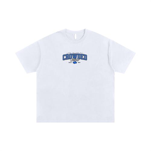 Crowded Clouds Angel Logo White Tee