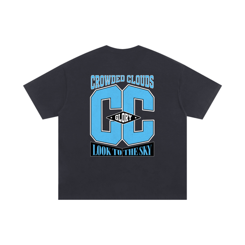 Crowded Clouds Glory Logo Black Tee