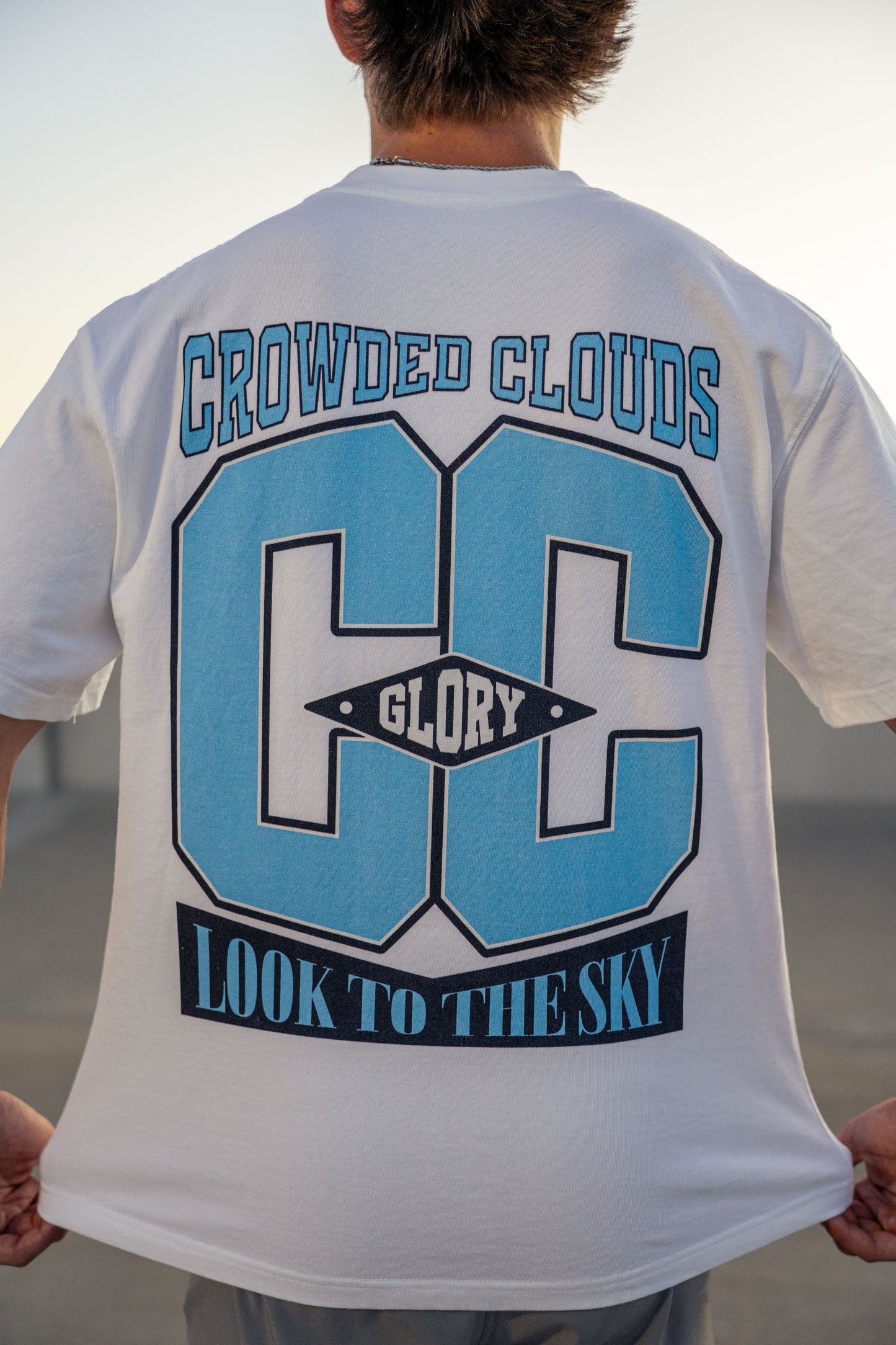 Crowded Clouds Glory Logo Black Tee